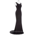 Grace Karin Sexy Occident Womens Slim Fit Ärmelloses Backless bodenlanges langes schwarzes Kleid-beiläufiges Kleid CL008941-1